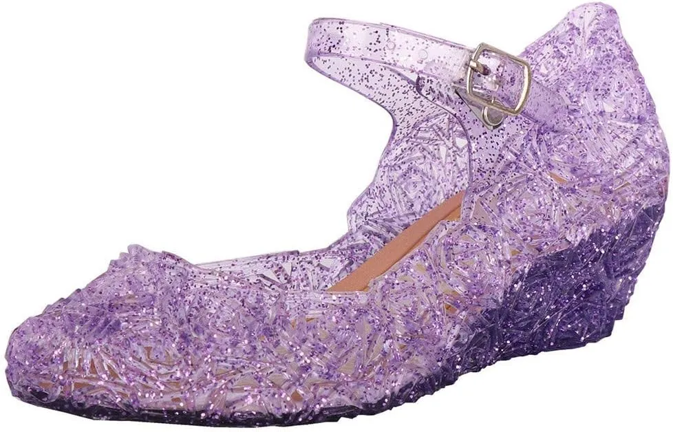 Toddler Girls Single Sandals Wedge Kids Girls Dress Princess Shoes Infant Baby Toddler Shoes High Heel rystal Shoes