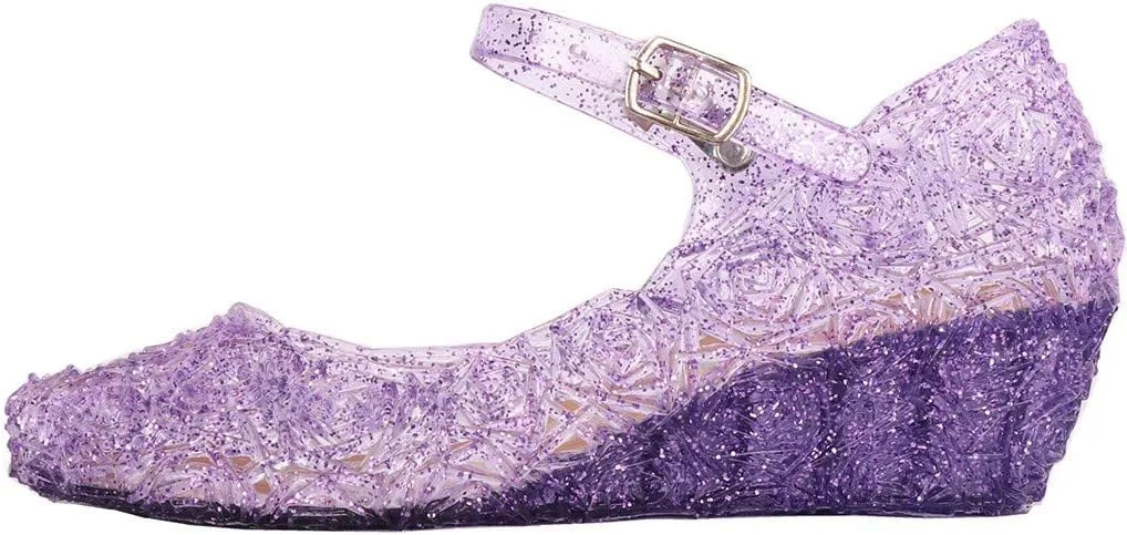 Toddler Girls Single Sandals Wedge Kids Girls Dress Princess Shoes Infant Baby Toddler Shoes High Heel rystal Shoes