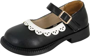 Toddler Little Child Girl's Leather Shoes Baby Soft Soled Princess Shoes Little Girl Casual Newborn Spring Outfit Girl