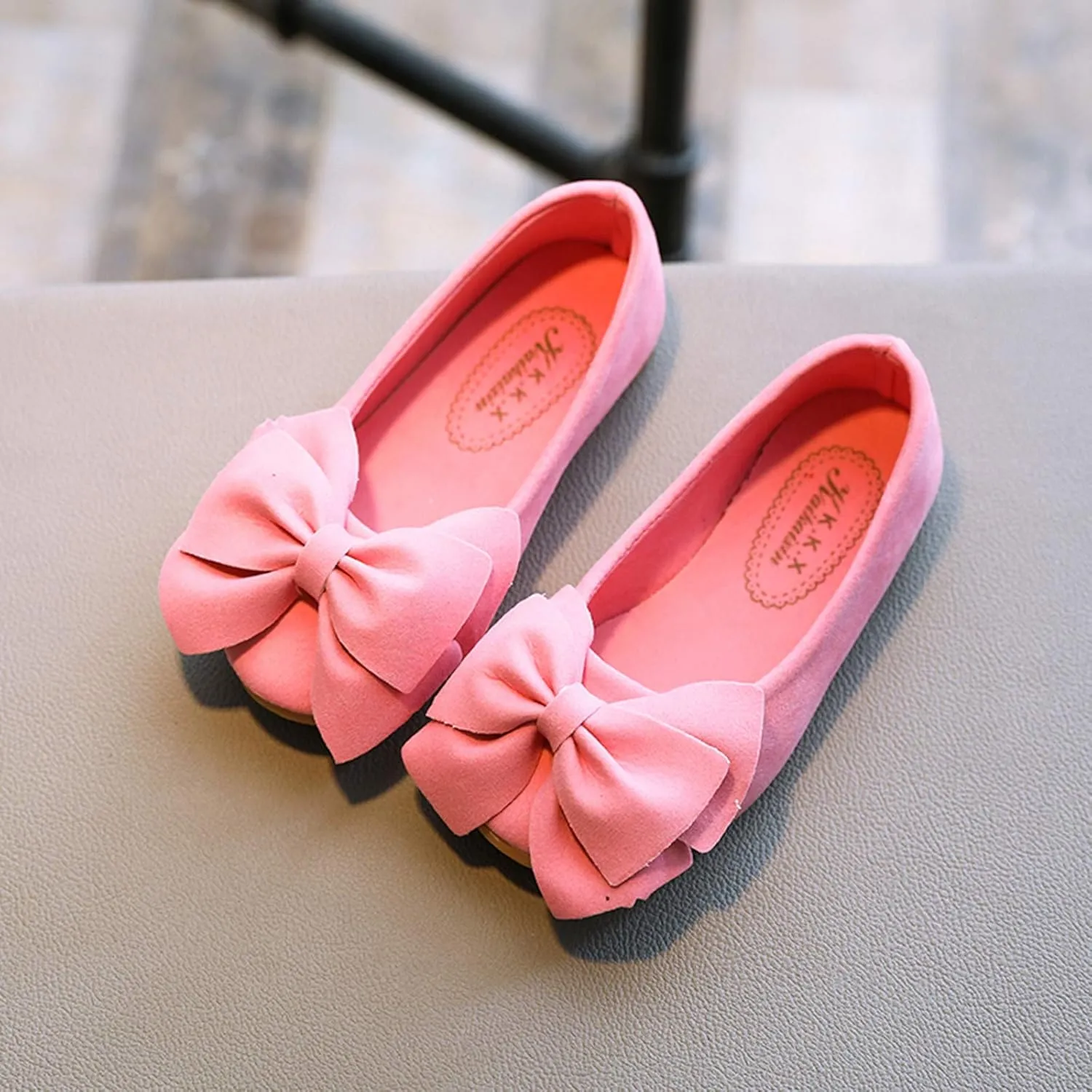 Toddler/Little Kid Girls Bowknot Mary Jane Ballerina Flat Shoes Princess Girls Dress Shoes Kids Slip On Soft Shoes