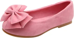 Toddler/Little Kid Girls Bowknot Mary Jane Ballerina Flat Shoes Princess Girls Dress Shoes Kids Slip On Soft Shoes