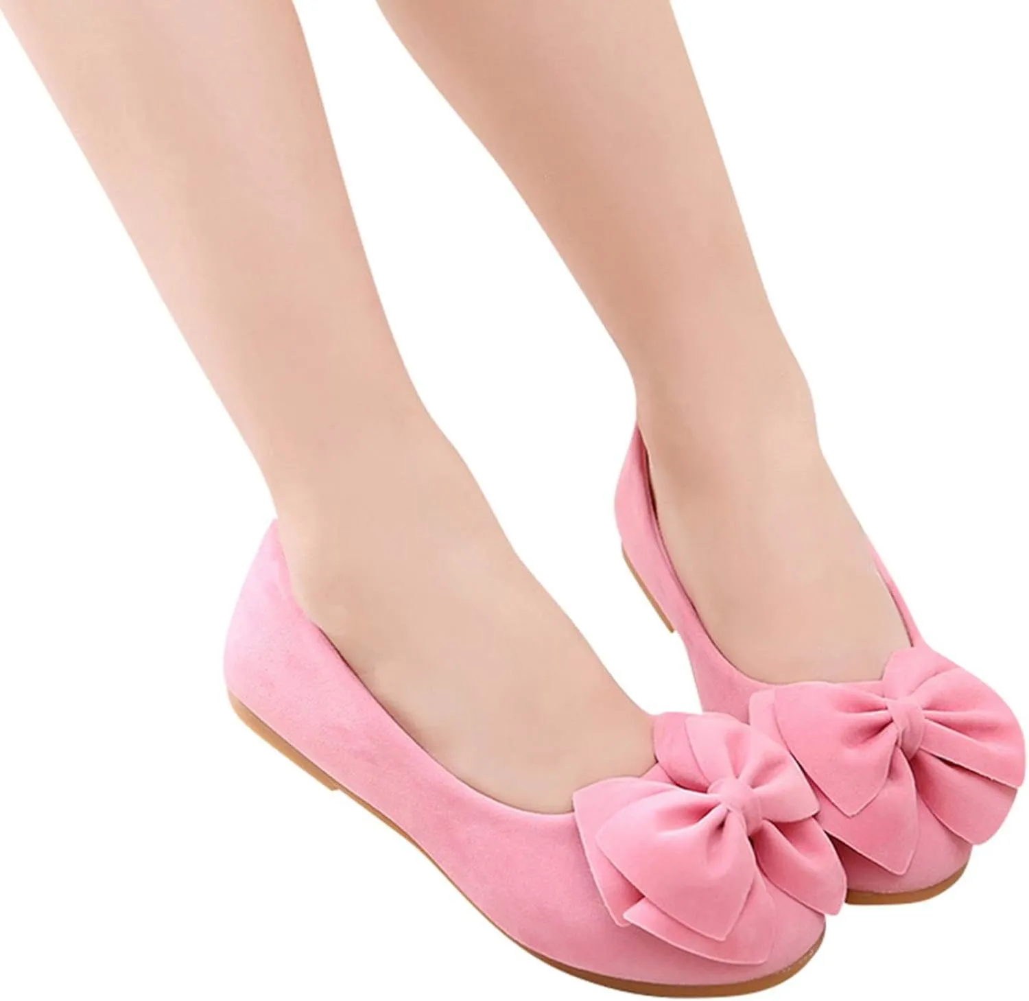 Toddler/Little Kid Girls Bowknot Mary Jane Ballerina Flat Shoes Princess Girls Dress Shoes Kids Slip On Soft Shoes