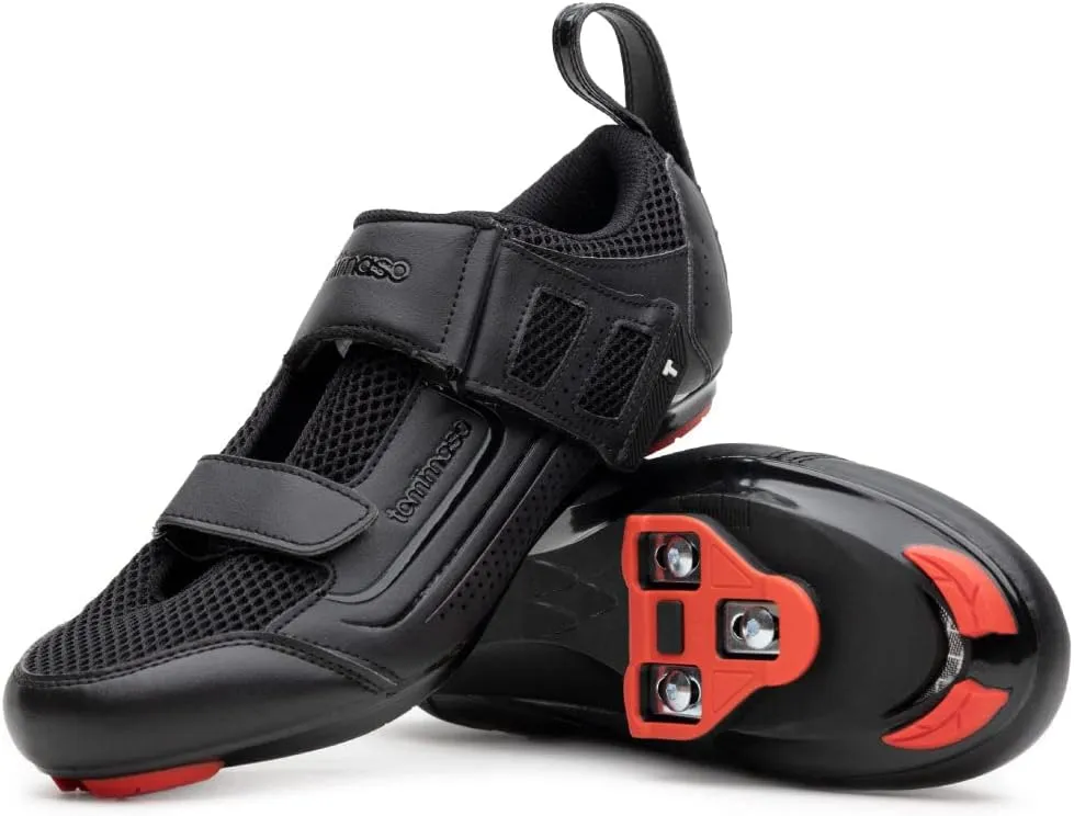 tommaso Veloce II Cycling Shoes - Ride in Style - Peloton Shoes Triathlon Road Bike Indoor Cycling Men Women Compatible with Look Delta SPD SPD-SL Cleats White Black