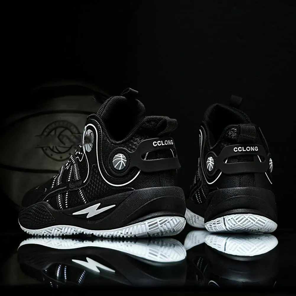 Unisex Basketball Shoes Breathable Anti Slip and Shock Absorption Training Sneakers for Youth