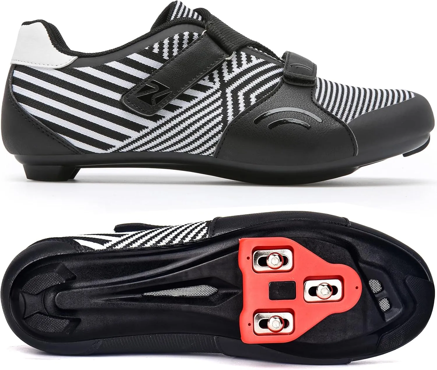 Unisex Cycling Shoes Indoor Compatible with Pelaton Outdoor Road Bike Riding Shoes for Men and Women with Look Delta Cleats Clip