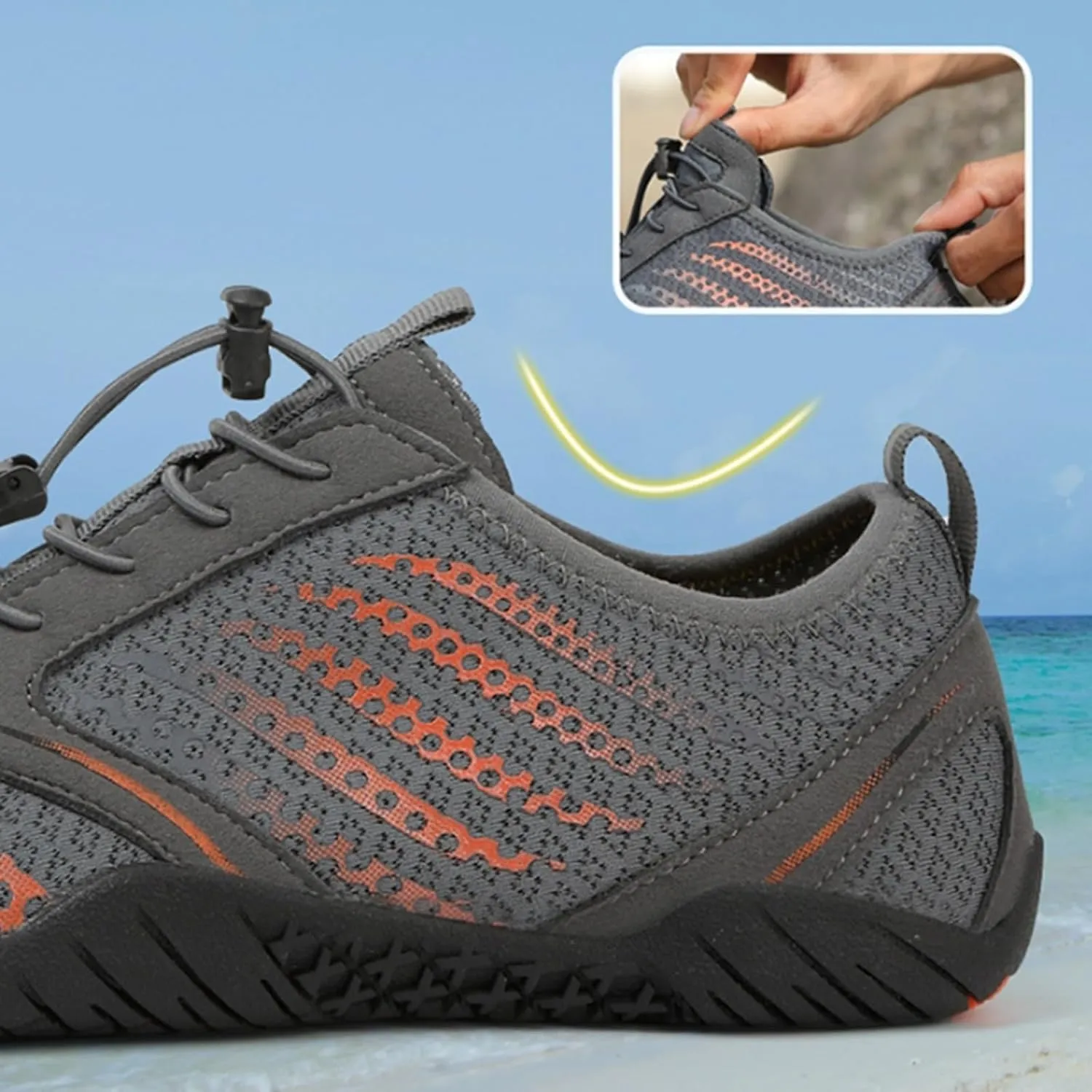 Water Shoes for Women Men Barefoot Water Sock Shoe Summer Beach Wading Diving Footwear Comfy Sand Volleyball Shoes for Women Men Outdoor Barefoot Hiking Shoe Indoor Fitness Yoga