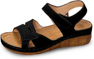 Wedge Sandals For Women Elegant Womens Summer Shoes Strappy Bohemian Gladiator Platform Slides