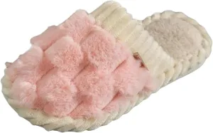 Winter Slippers Woman Memory Foam Fluffy Soft Warm Slip on Slippers Anti-Skid Cozy Plush Slippers for Indoor Outdoor