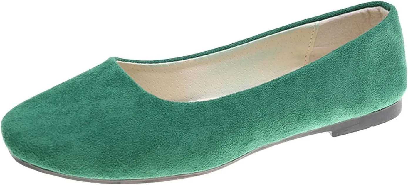 Women Shoes Sandals Women Girls Solid Big Size Slip On Flat Shallow Comfort Casual Single Shoes