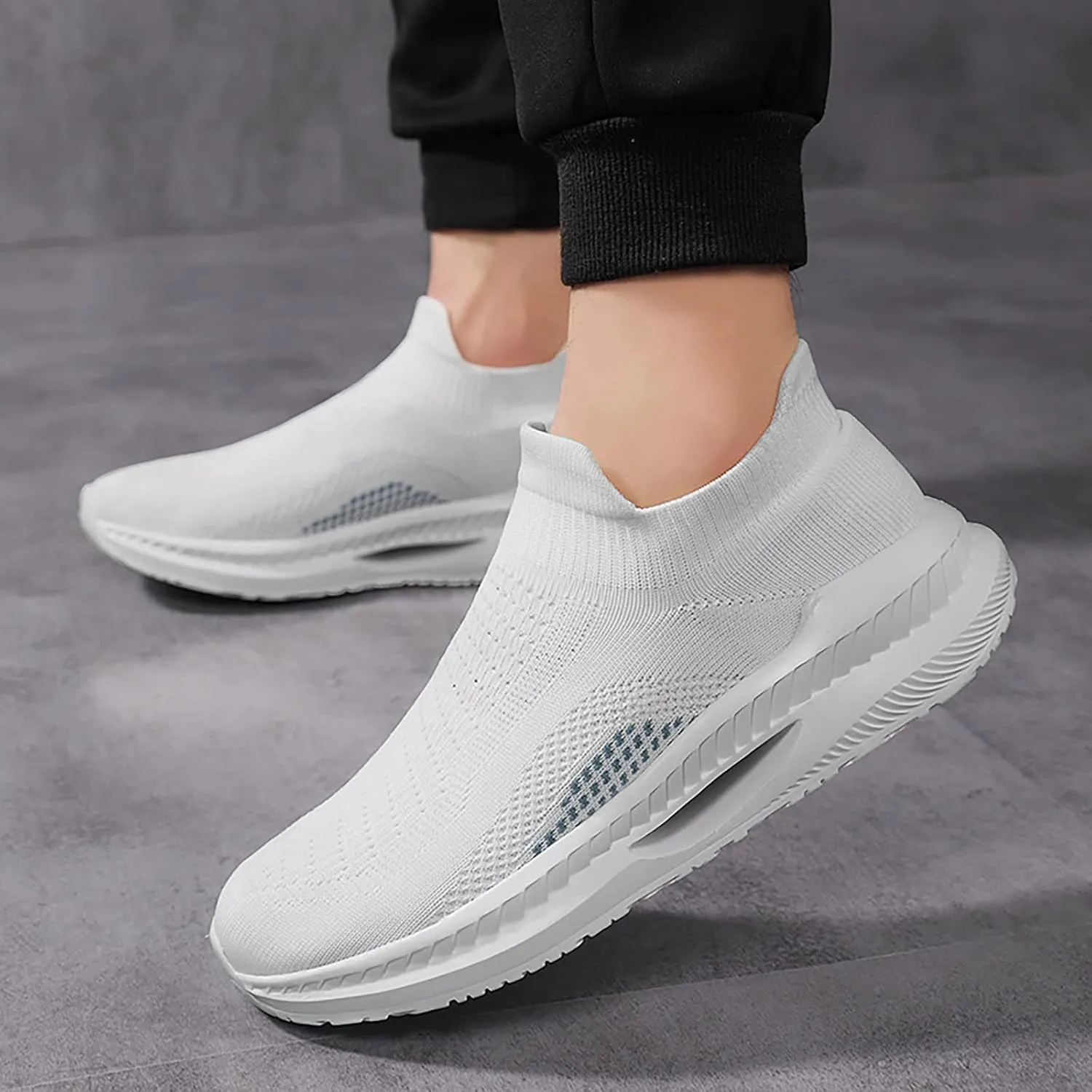 Women Slip Ons Sneakers Shoes Mesh Knit White Slip On Sneakers for Women Wide Womens Indoor Basketball Shoes Size 7 Womens High Top Sneakers Zapatos CóModos Y Elegantes para Mujer De Vestir 10