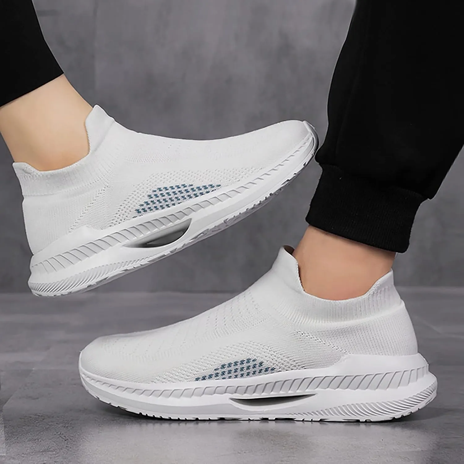 Women Slip Ons Sneakers Shoes Mesh Knit White Slip On Sneakers for Women Wide Womens Indoor Basketball Shoes Size 7 Womens High Top Sneakers Zapatos CóModos Y Elegantes para Mujer De Vestir 10