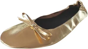Women's Ballet Flats Round Toe Soft Foldable Dressy Flats Bow Casual Comfort Indoor Outdoor Lightweight Travel Walking Shoes