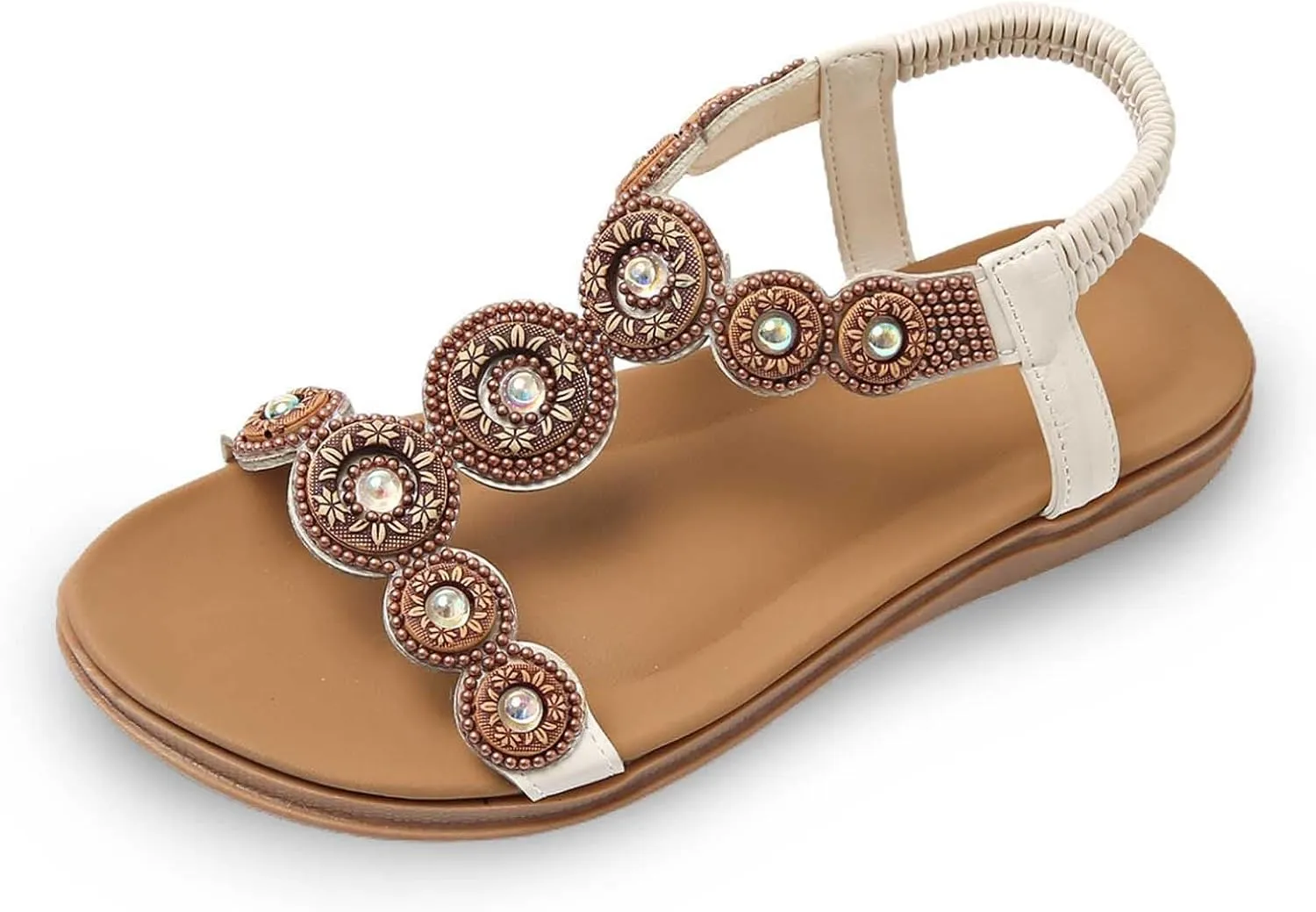 Women'S Denim Sandals Vacation Summer Shoes For Women 2025 Elastic Ankle Strap Comfy Gladiator Sandals Open Toe Wedges
