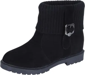 Women's Leather Boots Fashionable Versatile Winter Boots Cold Proof Snow Boots Tall Snow Boots for Women