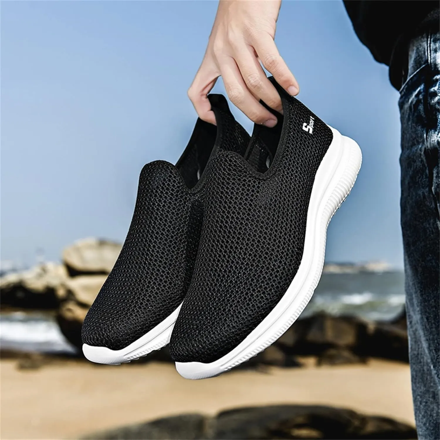 Womens Slip On Walking Shoes Non Slip Running Shoes Womens Tennis Shoes High Top Men Shoes Casual Women's Fashion Sneakers Tennis Shoe Loafers Shoe