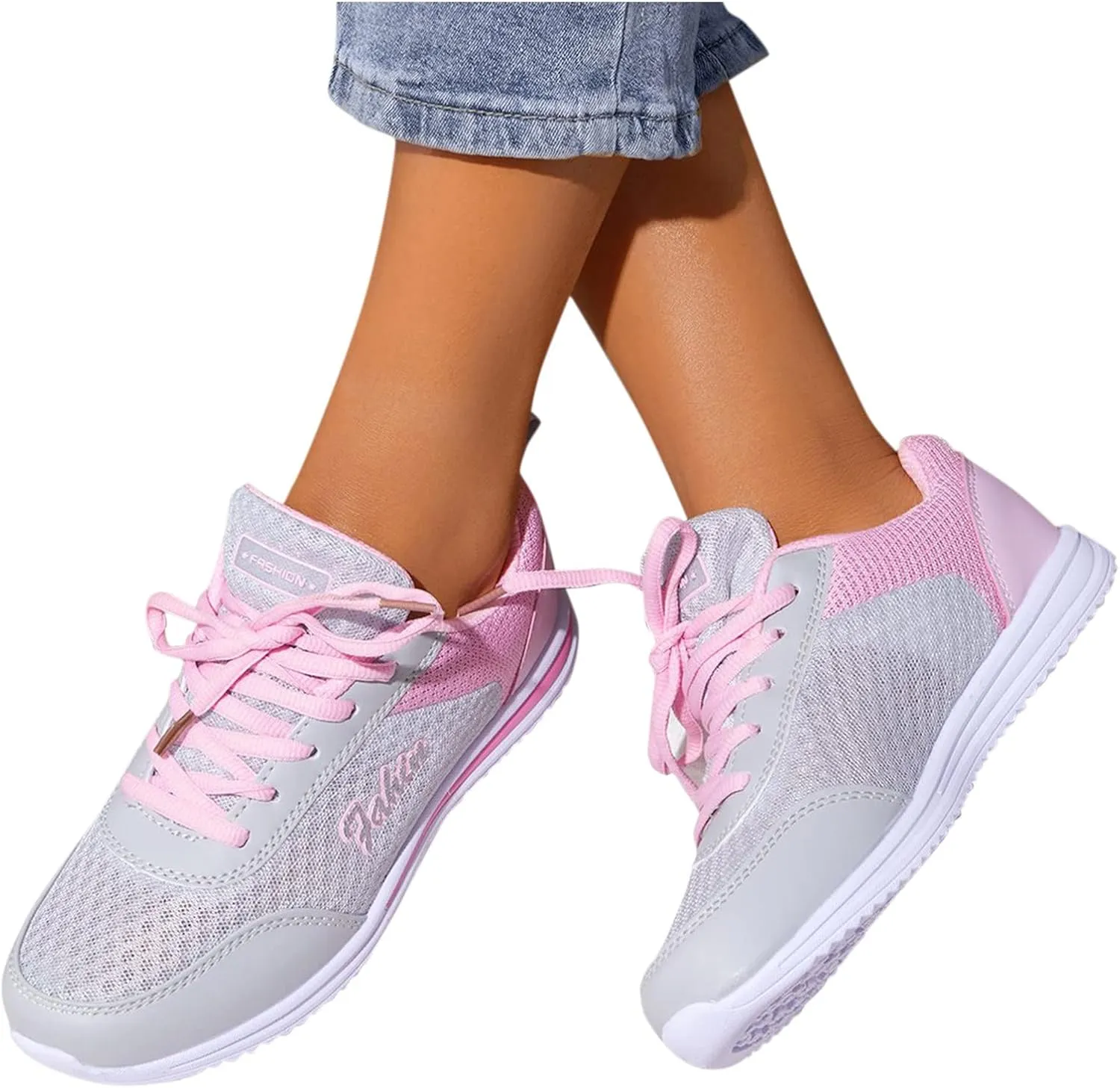 Womens Sneakers Platform Zapatillas Blancas Con Plataforma para Mujer Elegantes De Vestir Women's Running Shoes Size 8 Wide Toe Box Gym Shoes Women Women's All White Athletic Shoes