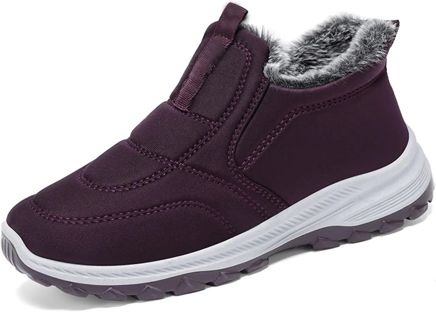 Women's Snow Boots Waterproof Slip On Womens Winter Warm Booties Comfy Outdoor Warm Shoes for Tennis Shoes Ankle Booties for Men Walking Hiking