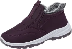 Women's Snow Boots Waterproof Slip On Womens Winter Warm Booties Comfy Outdoor Warm Shoes for Tennis Shoes Ankle Booties for Men Walking Hiking