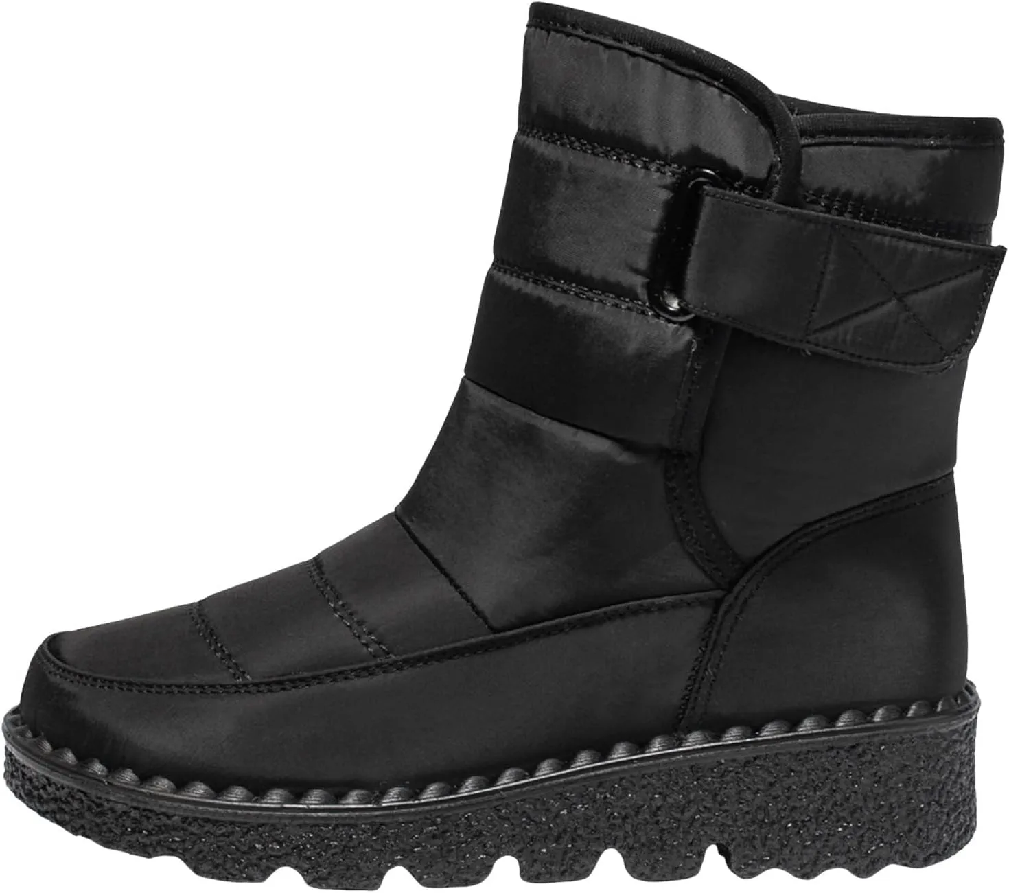 Womens Snow Boots Waterproof, Winter Snow Boots Lightweight Warm Faux Fur Lined Mid-Calf Booties Outdoor Booties Comfortable Furry Mid Calf Warm Shoes for Women