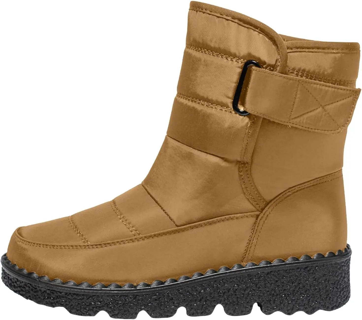 Womens Snow Boots Waterproof, Winter Snow Boots Lightweight Warm Faux Fur Lined Mid-Calf Booties Outdoor Booties Comfortable Furry Mid Calf Warm Shoes for Women