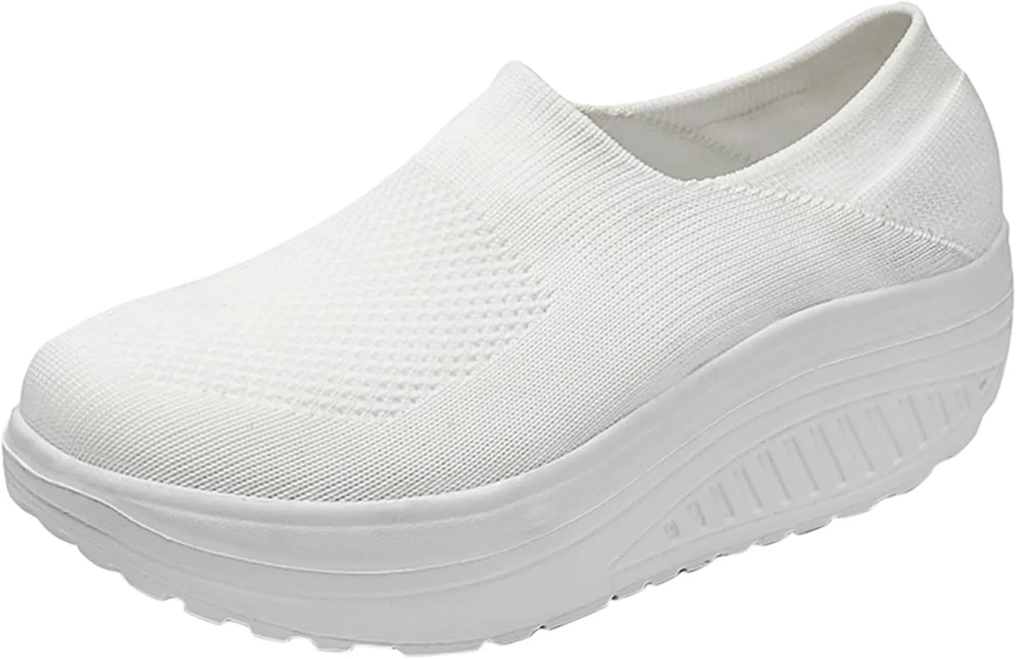 Womens White Sneakers Casual Wide Zapato Antiderrapante Mujer Womens Slip On Athletic Shoes Wide Width Women Sneakers Size 6 Wide Zapatillas De Mujer Con Tacon