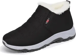 Women's Winter Boots Warm Faux Lined Ladies Snow Boots Fashion Mid Leather Boots Lace Up Insulated Women S Boots Winter