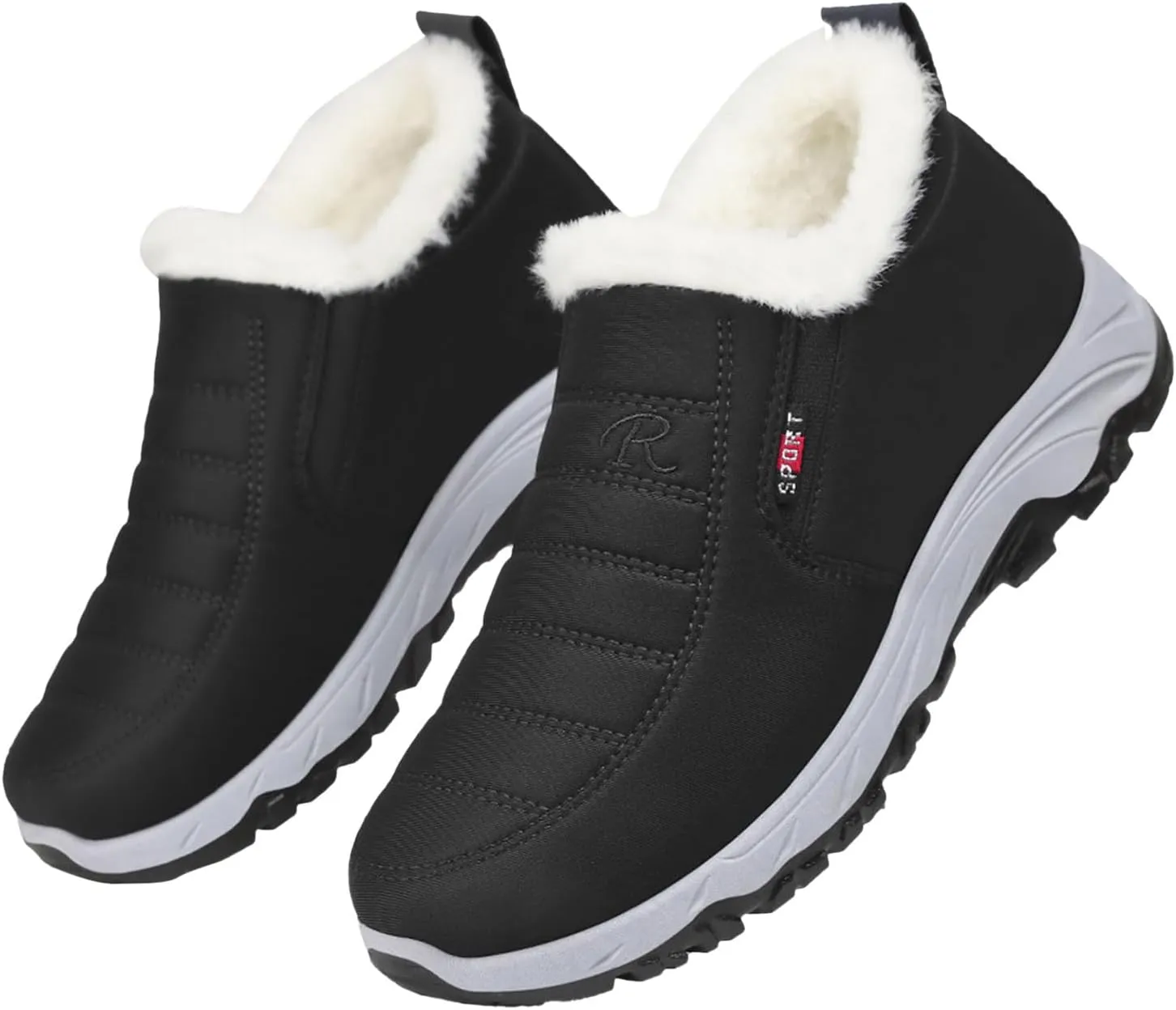 Women's Winter Boots Warm Faux Lined Ladies Snow Boots Fashion Mid Leather Boots Lace Up Insulated Women S Boots Winter